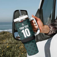 Custom German Christmas Tumbler With Handle German Football Jersey mix Santa Suit Style - Wonder Print Shop