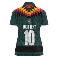 Custom German Christmas Women Polo Shirt German Football Jersey mix Santa Suit Style - Wonder Print Shop