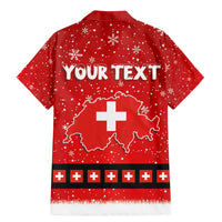 Personalized Swiss Christmas - Designed in Santa Suit Family Matching Mermaid Dress and Hawaiian Shirt - Wonder Print Shop