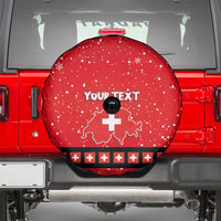 Personalized Swiss Christmas - Designed in Santa Suit Spare Tire Cover - Wonder Print Shop
