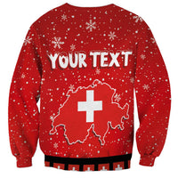Personalized Swiss Christmas - Designed in Santa Suit Sweatshirt - Wonder Print Shop