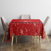 Personalized Swiss Christmas - Designed in Santa Suit Tablecloth - Wonder Print Shop