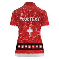 Personalized Swiss Christmas - Designed in Santa Suit Women Polo Shirt - Wonder Print Shop