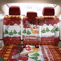Swiss Santa Plays The Alphorn Christmas Back Car Seat Cover The Matterhorn with Christmas Elements - Wonder Print Shop