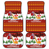 Swiss Santa Plays The Alphorn Christmas Car Mats The Matterhorn with Christmas Elements - Wonder Print Shop
