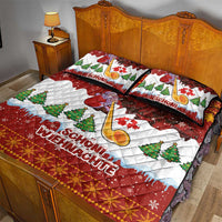 Swiss Santa Plays The Alphorn Christmas Quilt Bed Set The Matterhorn with Christmas Elements - Wonder Print Shop