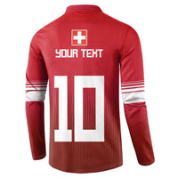 Custom Swiss Football Jersey for The Champions Button Sweatshirt LT03