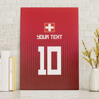 Custom Swiss Football Jersey for The Champions Canvas Wall Art LT03