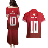 Custom Swiss Football Jersey for The Champions Couples Matching Puletasi and Hawaiian Shirt LT03