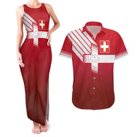 Custom Swiss Football Jersey for The Champions Couples Matching Tank Maxi Dress and Hawaiian Shirt LT03