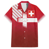 Custom Swiss Football Jersey for The Champions Family Matching Off Shoulder Short Dress and Hawaiian Shirt LT03