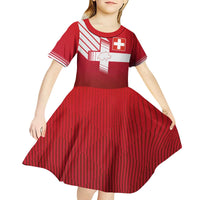 Custom Swiss Football Jersey for The Champions Kid Short Sleeve Dress LT03