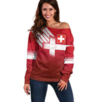 Custom Swiss Football Jersey for The Champions Off Shoulder Sweater LT03