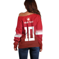 Custom Swiss Football Jersey for The Champions Off Shoulder Sweater LT03