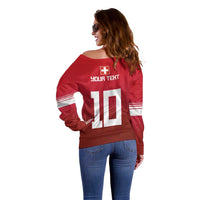 Custom Swiss Football Jersey for The Champions Off Shoulder Sweater LT03