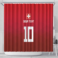 Custom Swiss Football Jersey for The Champions Shower Curtain LT03