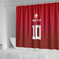 Custom Swiss Football Jersey for The Champions Shower Curtain LT03