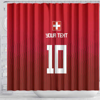 Custom Swiss Football Jersey for The Champions Shower Curtain LT03