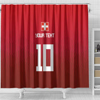 Custom Swiss Football Jersey for The Champions Shower Curtain LT03