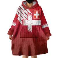 Custom Swiss Football Jersey for The Champions Wearable Blanket Hoodie LT03