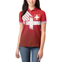 Custom Swiss Football Jersey for The Champions Women Polo Shirt LT03