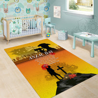 Australia ANZAC Day Area Rug Gallipoli Lest We Forget - Wonder Print Shop