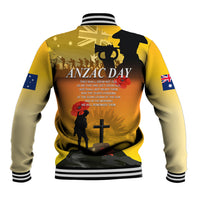 Australia ANZAC Day Baseball Jacket Gallipoli Lest We Forget - Wonder Print Shop