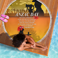 Australia ANZAC Day Beach Blanket Gallipoli Lest We Forget - Wonder Print Shop