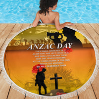 Australia ANZAC Day Beach Blanket Gallipoli Lest We Forget - Wonder Print Shop