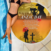 Australia ANZAC Day Beach Blanket Gallipoli Lest We Forget - Wonder Print Shop