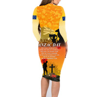 Australia ANZAC Day Family Matching Long Sleeve Bodycon Dress and Hawaiian Shirt Gallipoli Lest We Forget - Wonder Print Shop