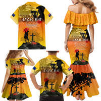 Australia ANZAC Day Family Matching Mermaid Dress and Hawaiian Shirt Gallipoli Lest We Forget - Wonder Print Shop