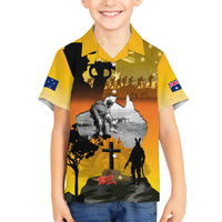 Australia ANZAC Day Family Matching Summer Maxi Dress and Hawaiian Shirt Gallipoli Lest We Forget - Wonder Print Shop