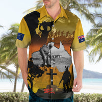 Australia ANZAC Day Hawaiian Shirt Gallipoli Lest We Forget - Wonder Print Shop