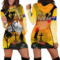 Australia ANZAC Day Hoodie Dress Gallipoli Lest We Forget - Wonder Print Shop