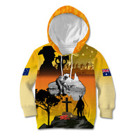 Australia ANZAC Day Kid Hoodie Gallipoli Lest We Forget - Wonder Print Shop