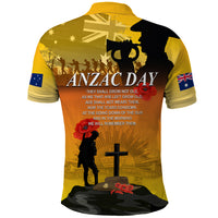 Australia ANZAC Day Polo Shirt Gallipoli Lest We Forget - Wonder Print Shop