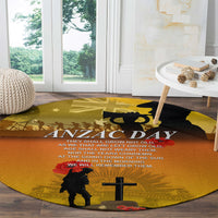 Australia ANZAC Day Round Carpet Gallipoli Lest We Forget