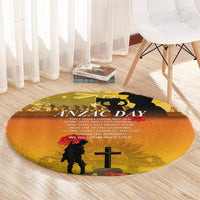 Australia ANZAC Day Round Carpet Gallipoli Lest We Forget