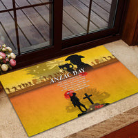 Australia ANZAC Day Rubber Doormat Gallipoli Lest We Forget - Wonder Print Shop