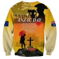Australia ANZAC Day Sweatshirt Gallipoli Lest We Forget - Wonder Print Shop