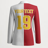 Spain Football 2026 Custom Blazer La Roja Red and White Split