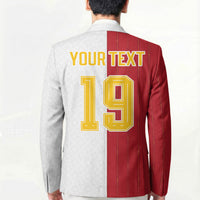 Spain Football 2026 Custom Blazer La Roja Red and White Split
