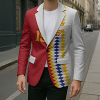 Spain Football 2026 Custom Blazer La Roja Red and White Split