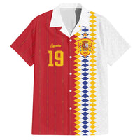 Spain Football 2026 Custom Hawaiian Shirt La Roja Red and White Split