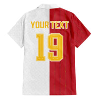 Spain Football 2026 Custom Hawaiian Shirt La Roja Red and White Split