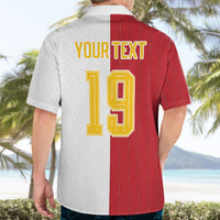 Spain Football 2026 Custom Hawaiian Shirt La Roja Red and White Split
