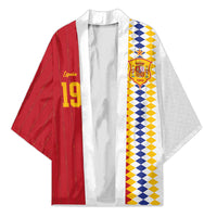 Spain Football 2026 Custom Kimono La Roja Red and White Split
