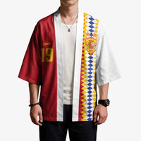 Spain Football 2026 Custom Kimono La Roja Red and White Split