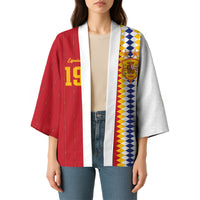 Spain Football 2026 Custom Kimono La Roja Red and White Split